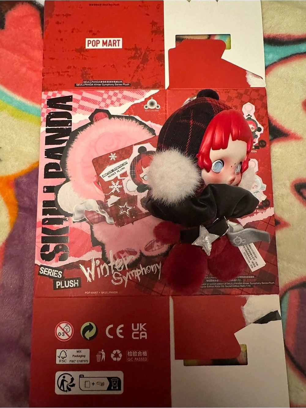POP MART SKULLPANDA Winter Symphony Series Plush - Rhapsody SKULLPANDA Rhapsody